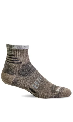 Ascend Men Quarter - Khaki Moderate Compression (15-20mmHg)
