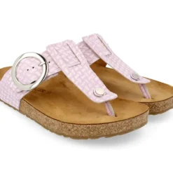 Corinna Round Buckle - Orchid Leather