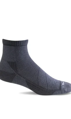 Elevate Quarter Men - Black Moderate Compression (15-20mmHg)