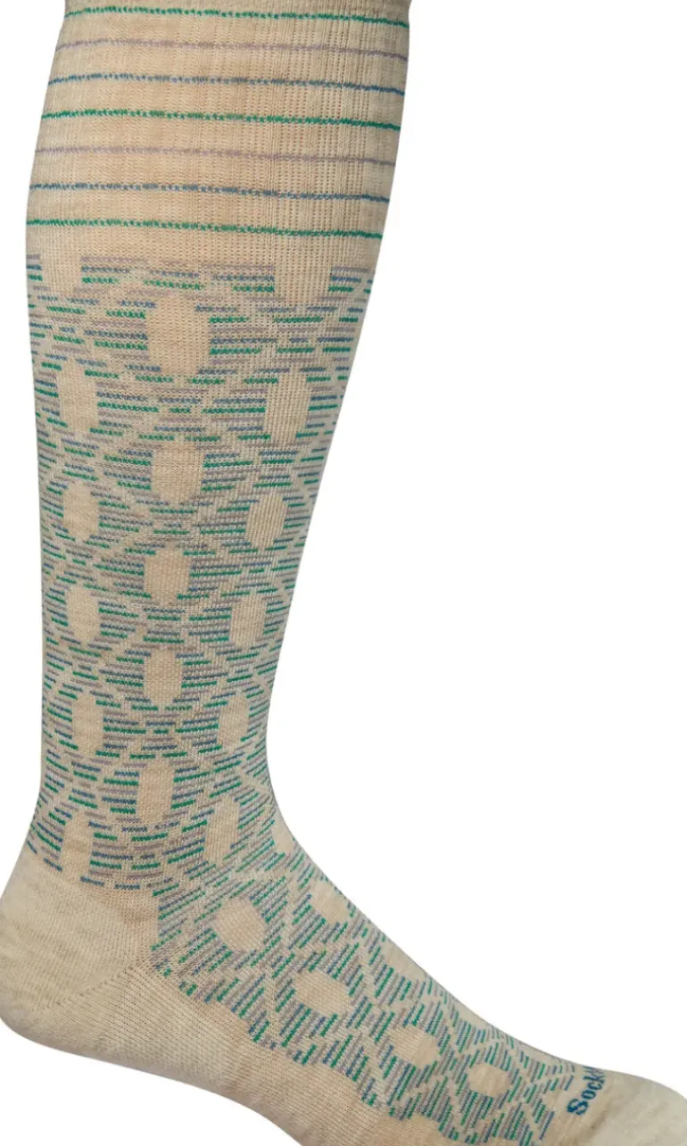 Etched Knee-High Women - Barley Moderate Compression (15-20mmHg)