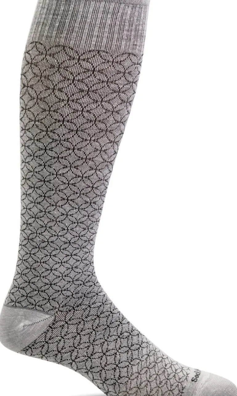 Featherweight Fancy Knee-High - Natural Moderate Compression (15-20mmHg)