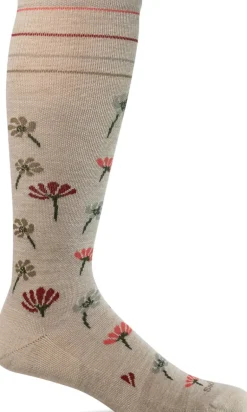 Field Flower Knee-High - Barley Moderate Compression (15-20mmHg)