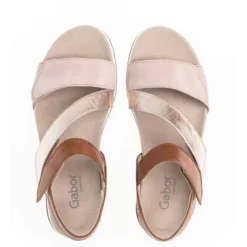 *FINAL SALE*46742.54 - Beige Suede and Brown Leather