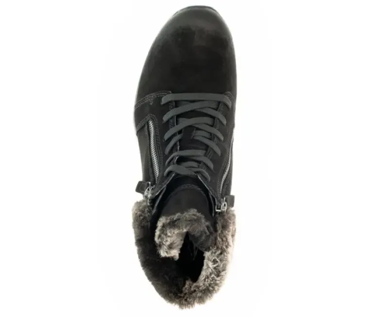 *FINAL SALE*76866.47 - Black Oiled Nubuck Leather