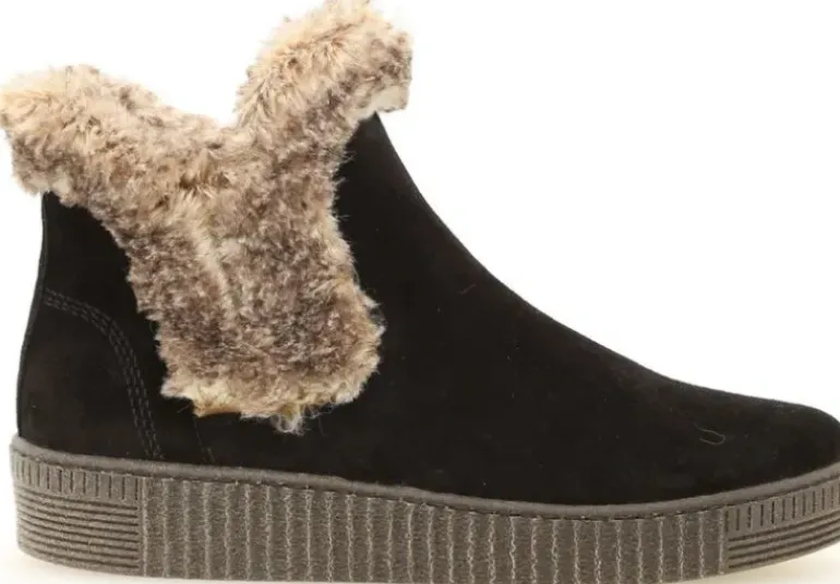 *FINAL SALE*33.737-17 - Bootie Plateau Suede Black