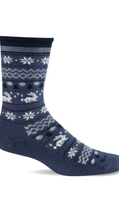 Folksy Fairisle Women - Denim Essential Comfort