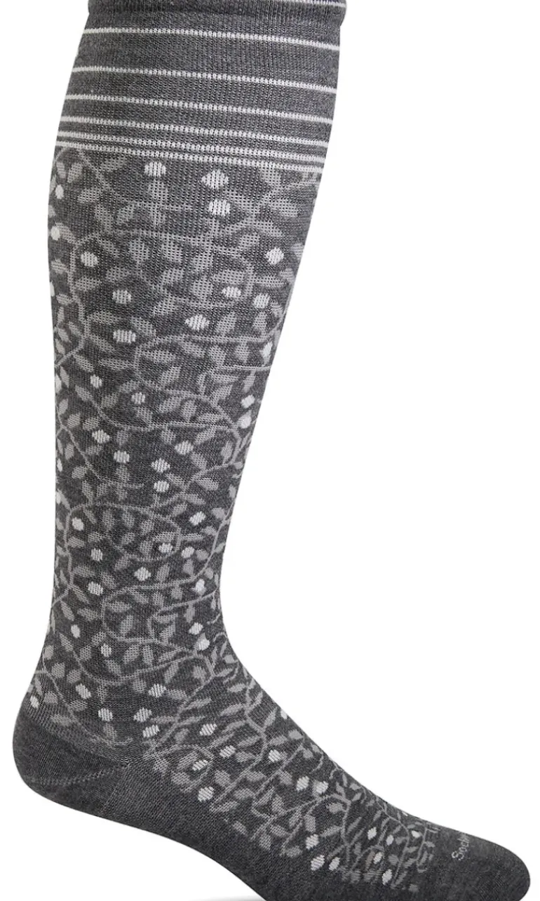 New Leaf Knee-High Women - Charcoal Firm Compression (20-30mmHG)