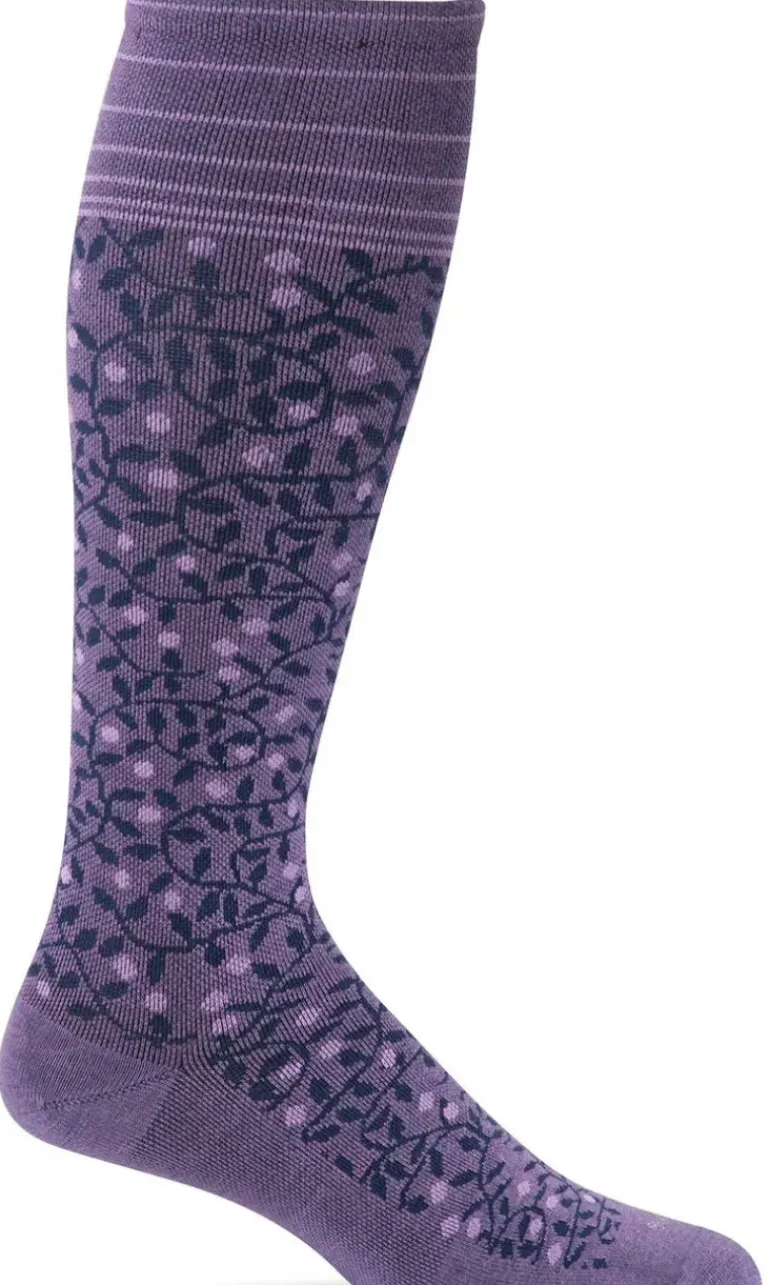 New Leaf Knee-High Women - Plum Firm Compression (20-30mmHG)