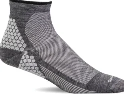 Plantar Sport Quarter Men - Charcoal Plantar Relief