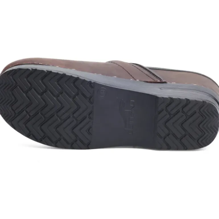 Professional Clog - Antique Brown Oiled Leather