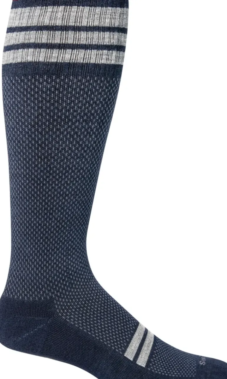 Speedway Knee-High - Navy Firm Compression (20-30mmHG)