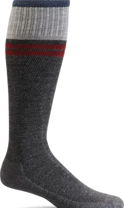 Sportster Men Knee-High - Charcoal Moderate Compression (15-20mmHg)