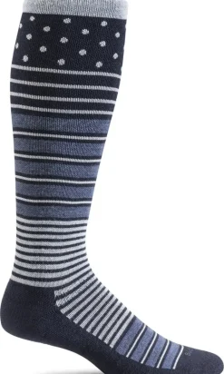 Twister Knee-High Women - Navy Firm Compression (20-30mmHG)
