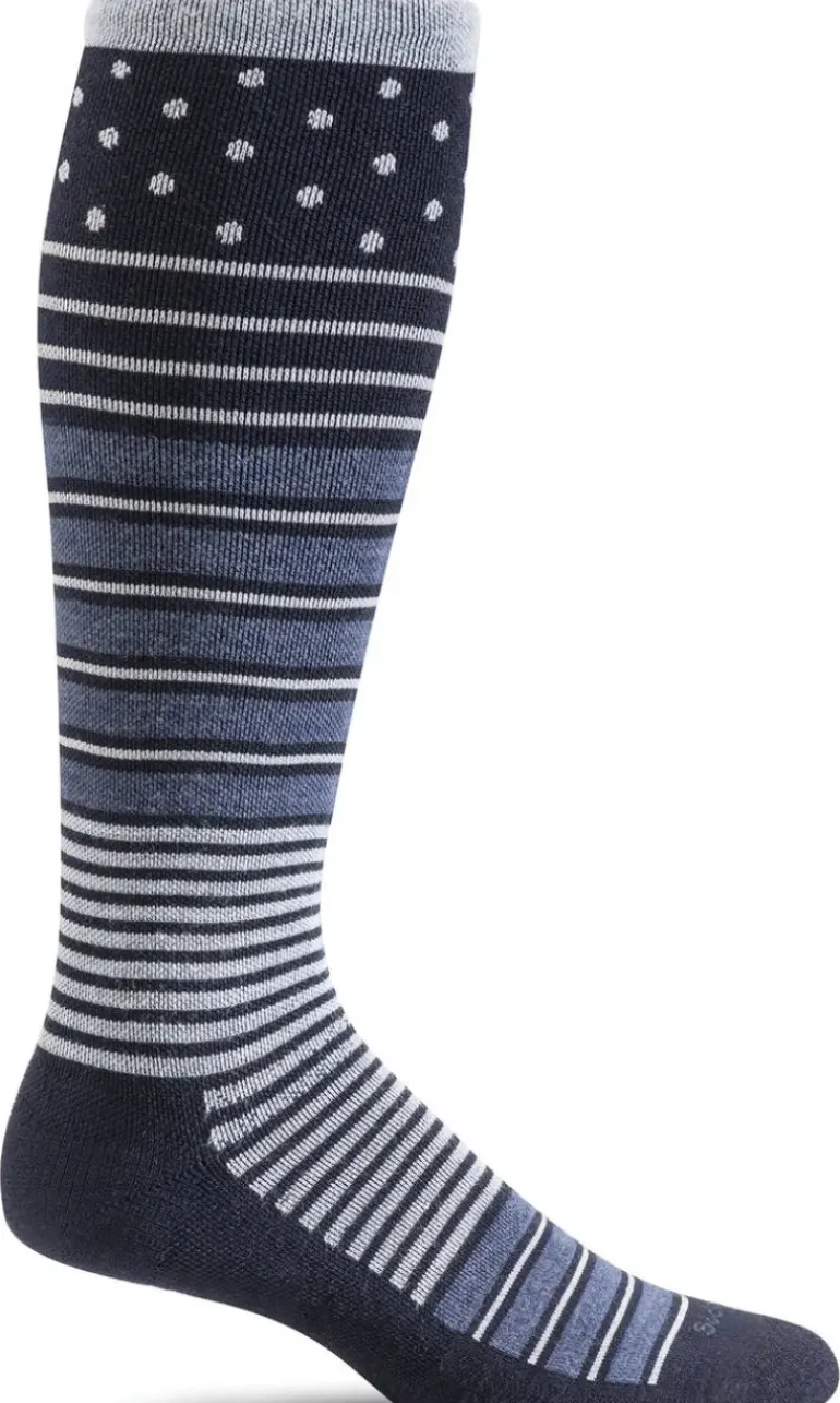 Twister Knee-High Women - Navy Firm Compression (20-30mmHG)