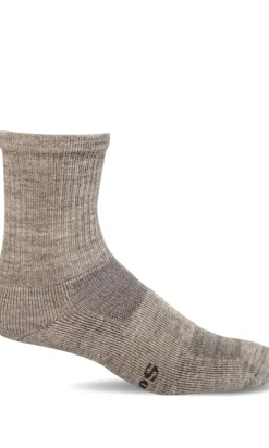 Walk About Crew for Men - Light Grey Moderate Compression (15-20mmHg)