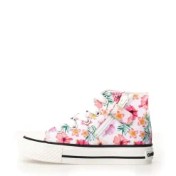 Ylfas - Canvas Delave Hawaii White-Fuchsia-Multi